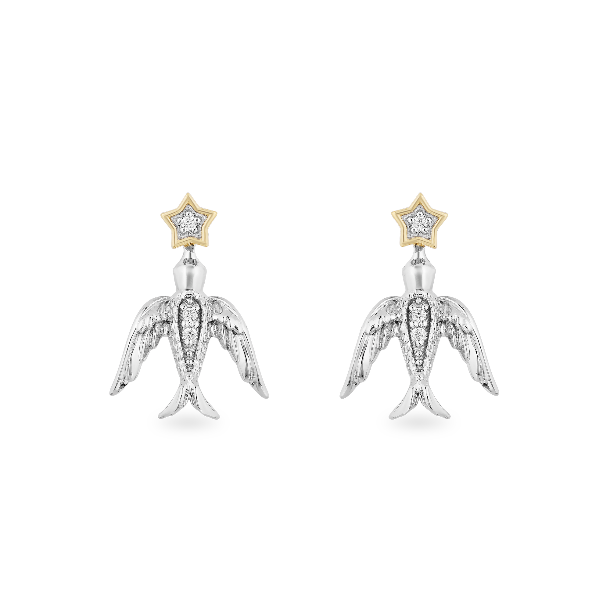 Sterling silver swallows studs Sterling silver swallows studs