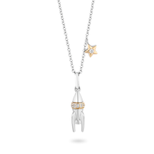 Load image into Gallery viewer, Hallmark Fine Jewelry Out of This World&#39; Rocket Ship Diamond Pendant in Sterling Silver &amp; Yellow Gold View 1
