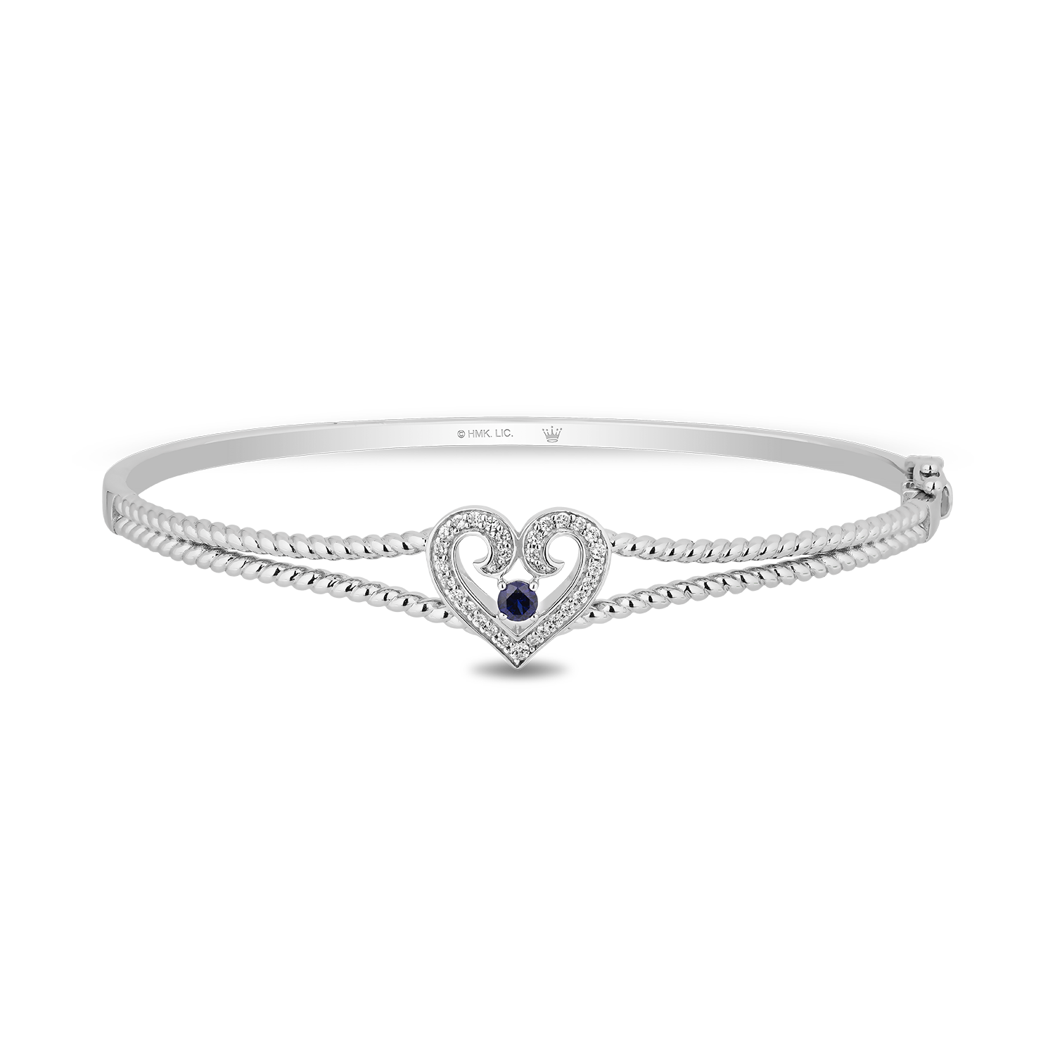 Hallmark Fine Jewelry Follow Your Heart Bangle in Sterling Silver with