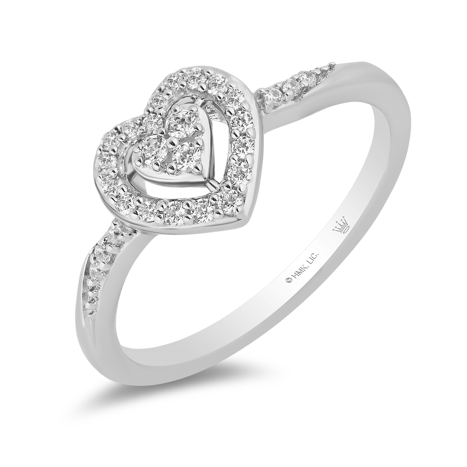 Hallmark Fine Jewelry With All My Heart Promise Ring in Sterling Silve