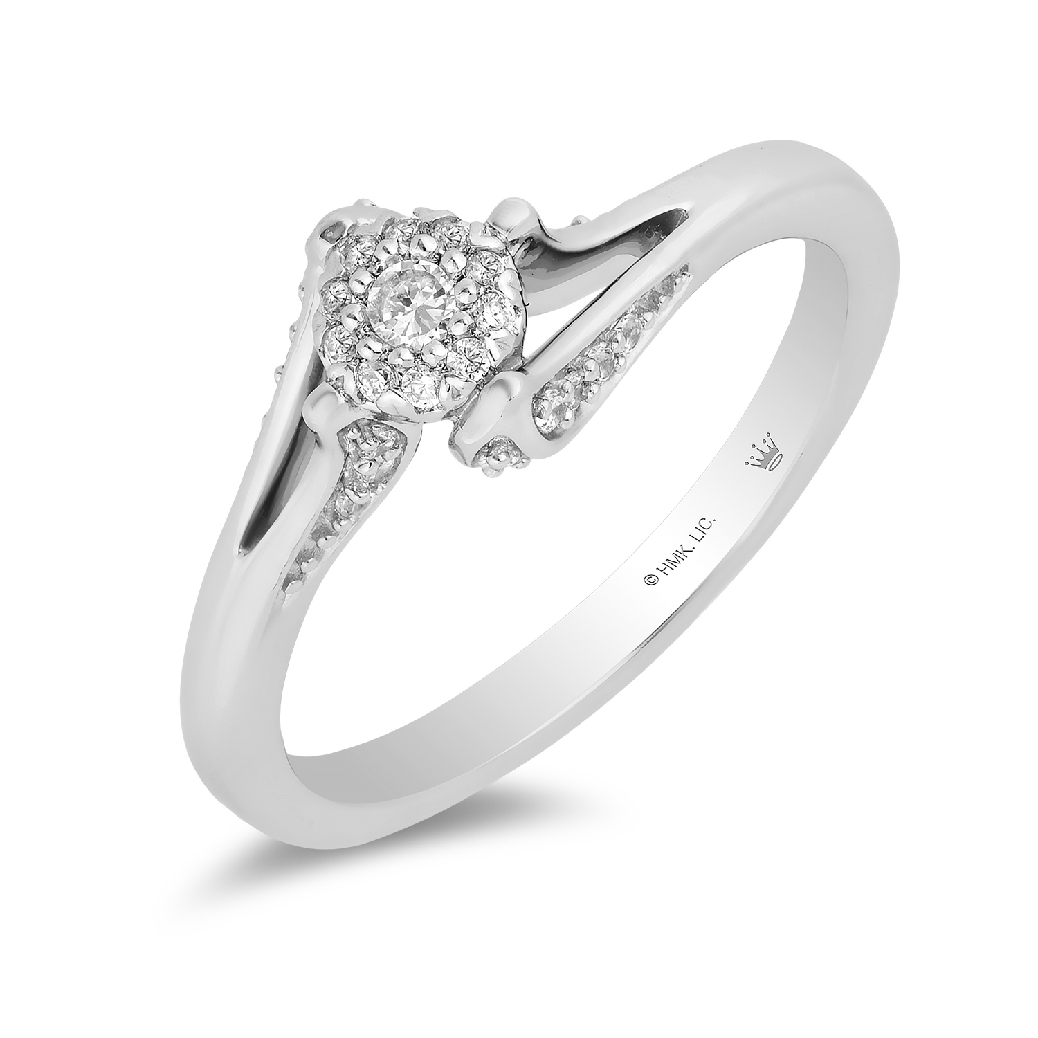 Hallmark Fine Jewelry Minimalist Diamond Promise Ring in Sterling Silver 9 by Hallmark Diamonds I Fine Jewelry