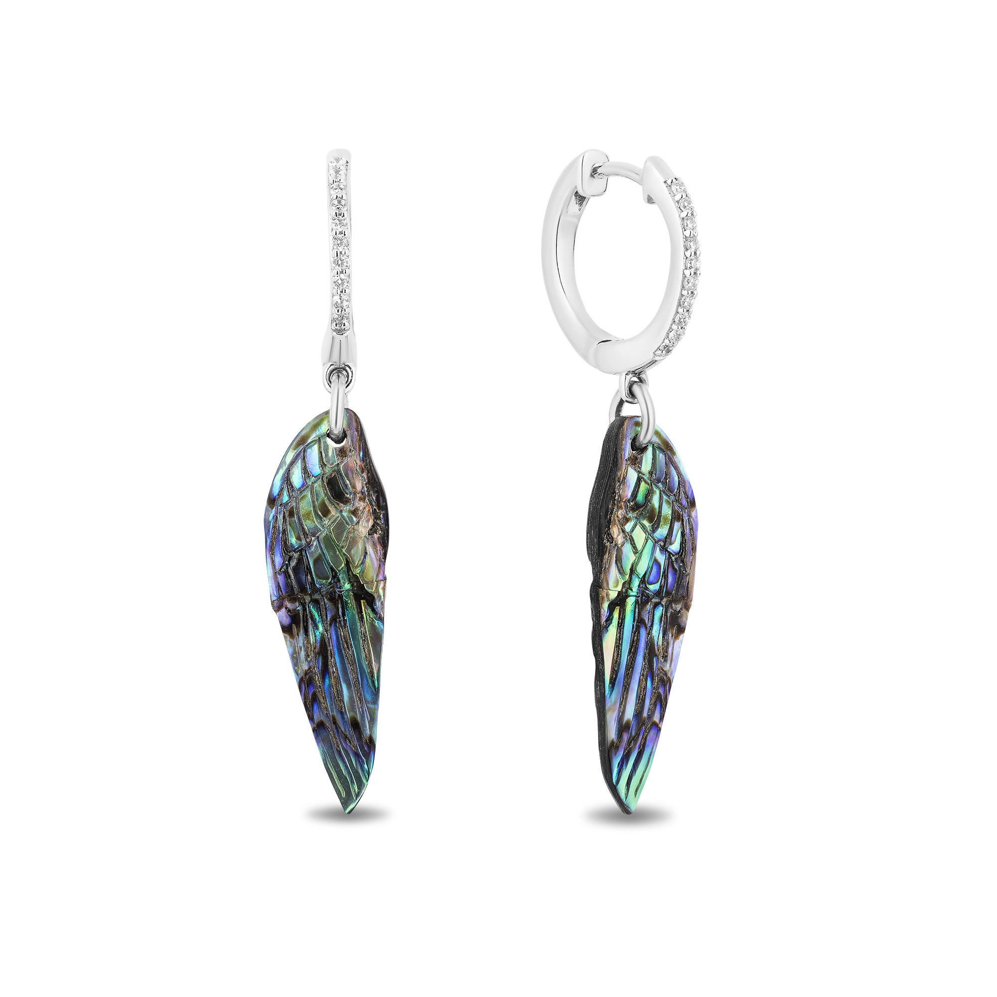 Blue mother 2025 of pearl earrings