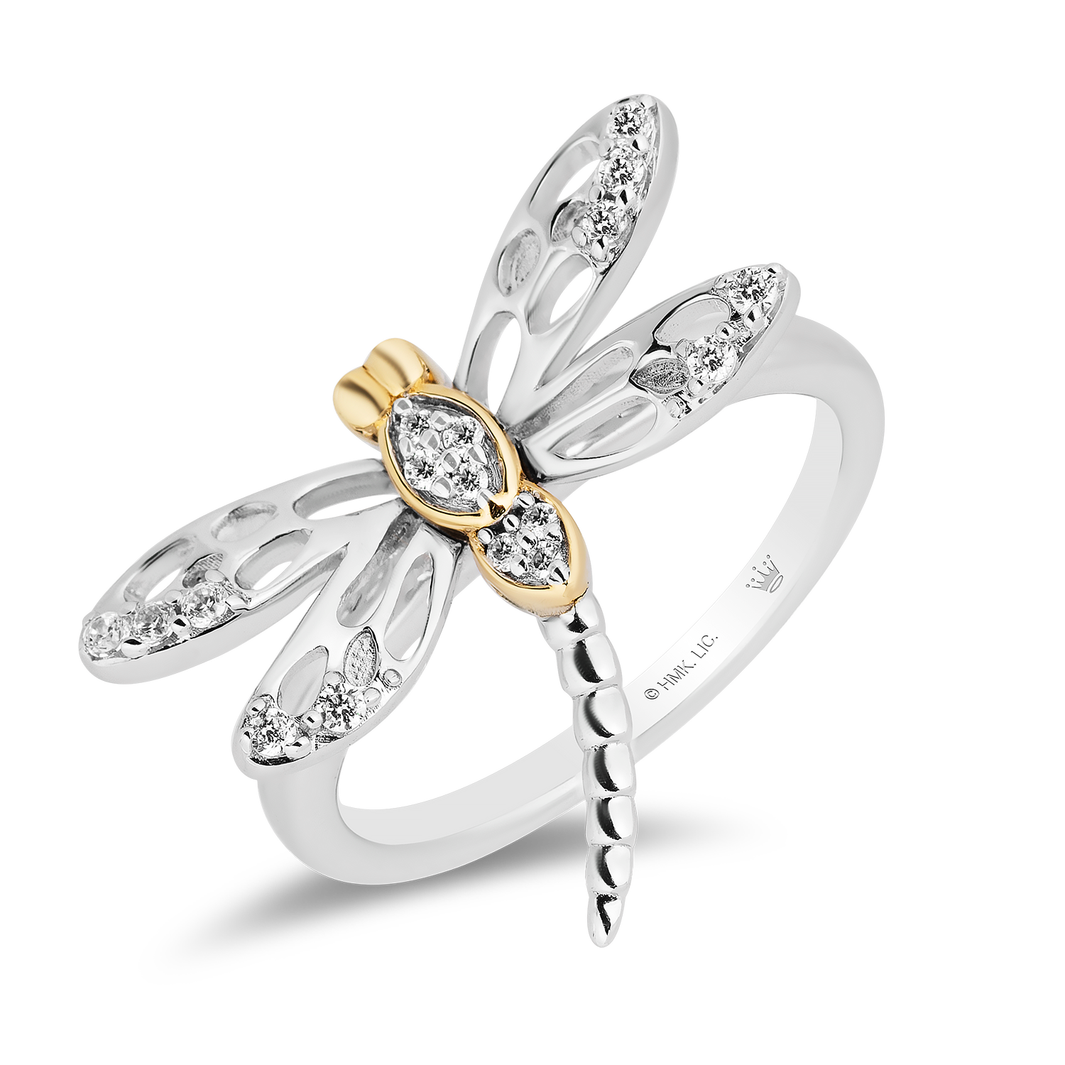 Dragonfly rings sale white gold