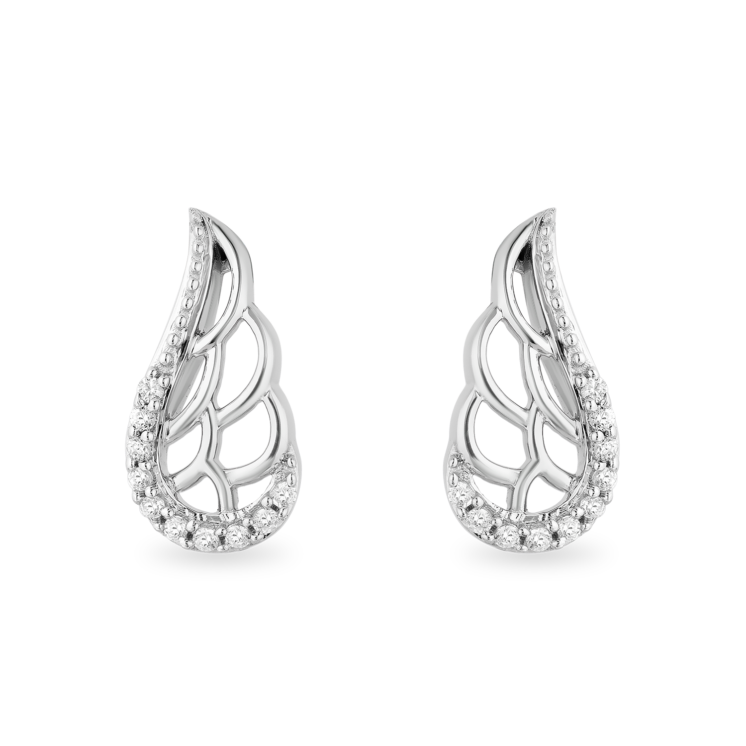 Hallmark Fine Jewelry Take Flight Wing Stud Diamond Earrings in