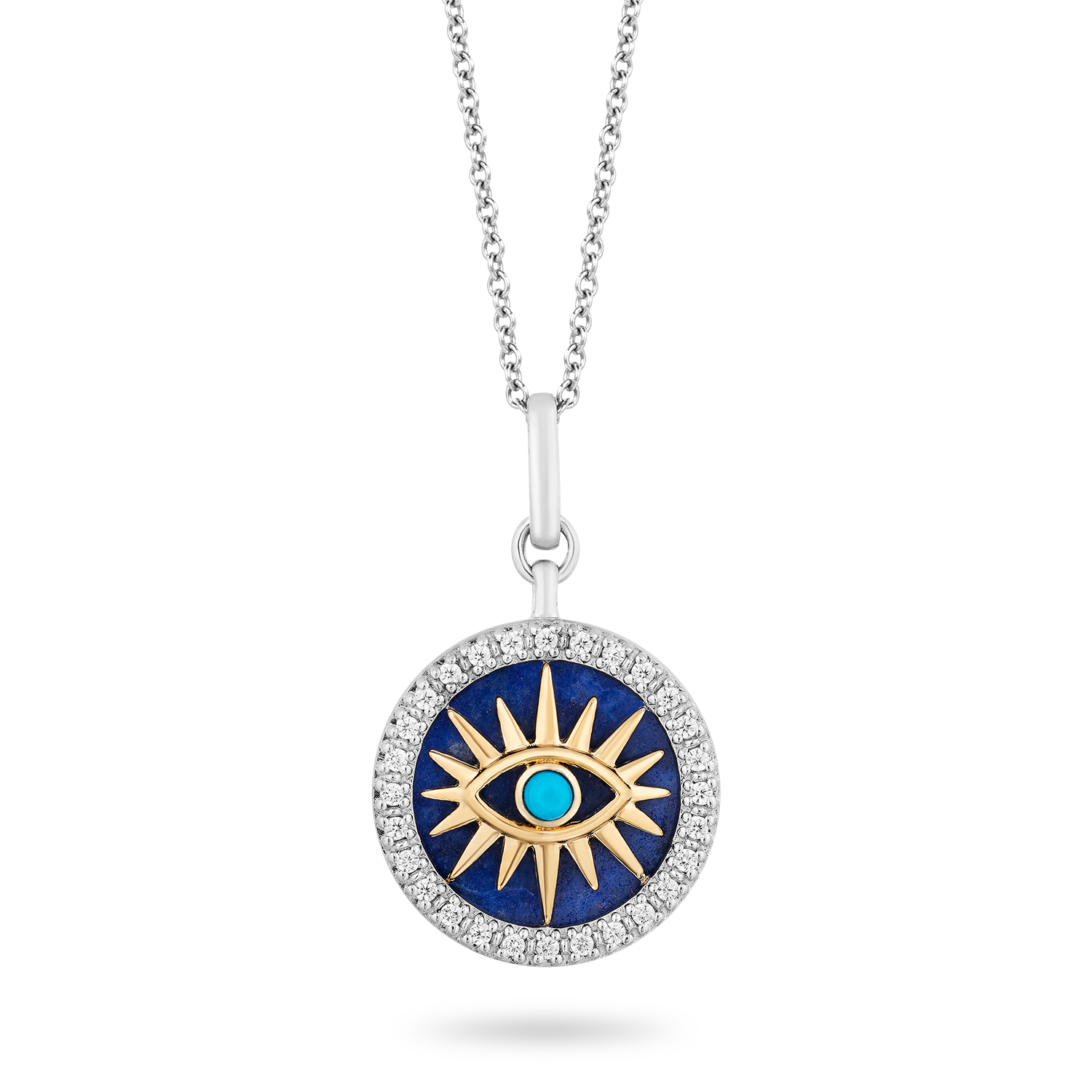Evil eye necklace fine jewelry discount
