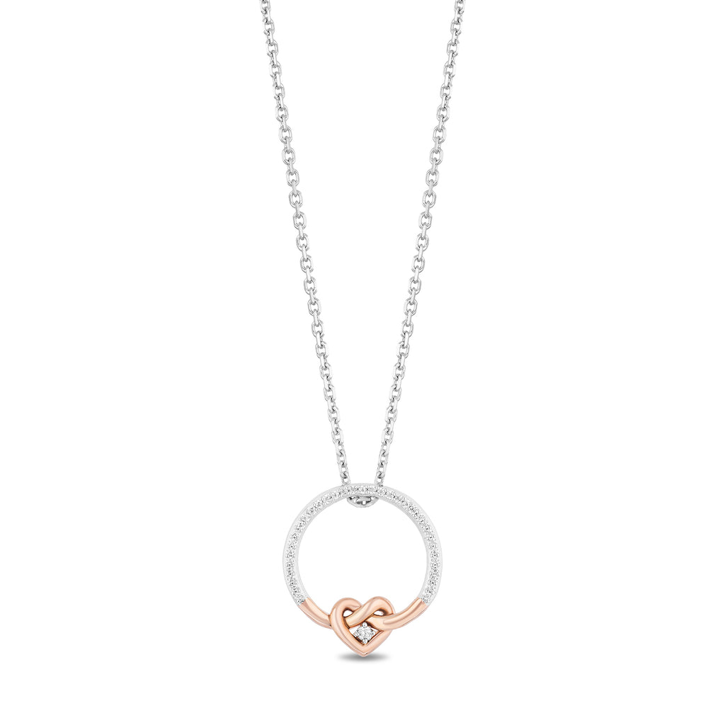 10K Stamped Rose Gold Heart Key Necklace 2024 Charm