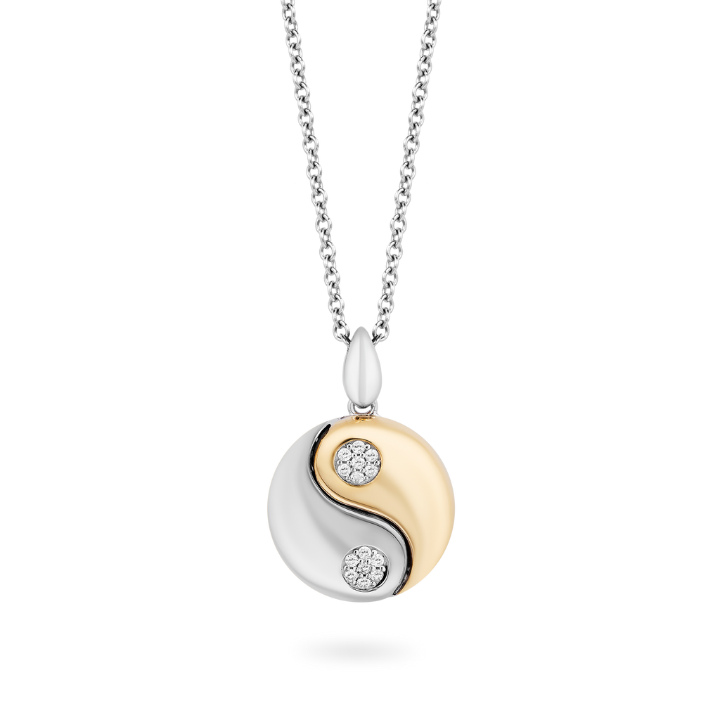 Yin yang diamond pendant discount