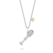 Load image into Gallery viewer, Hallmark Fine Jewelry The Star Gazer Telescope Diamond Pendant in Sterling Silver &amp; Yellow Gold View 1
