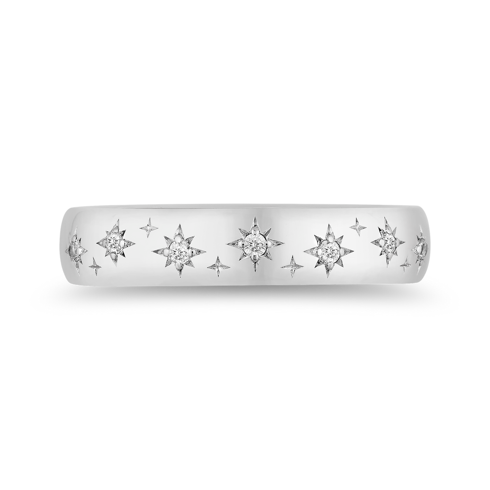 Hallmark Fine Jewelry Eternity Band Diamond Ring in Sterling Silver View 1