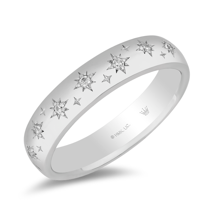 Hallmark Fine Jewelry Eternity Band Diamond Ring in Sterling Silver View 1