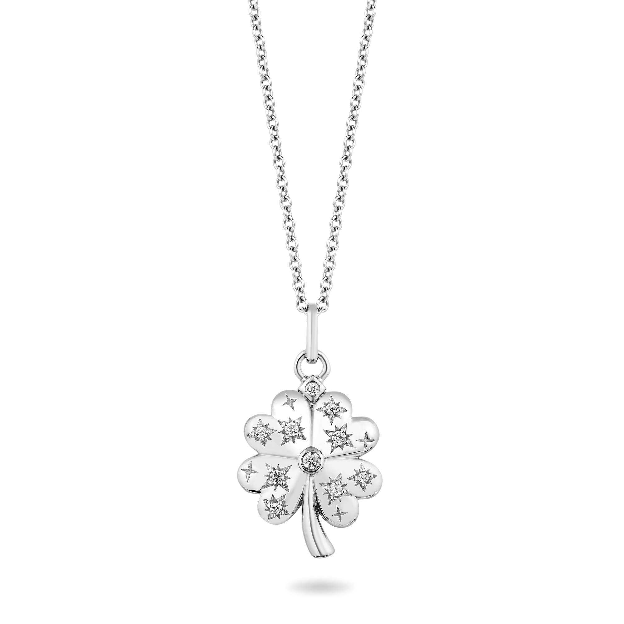 Double Flower Diamond Necklace I 64Facets Fine Jewelry – 64Facets-India