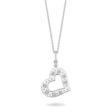 Load image into Gallery viewer, Hallmark Fine Jewelry Heart Diamond Pendant in Sterling Silver View 1
