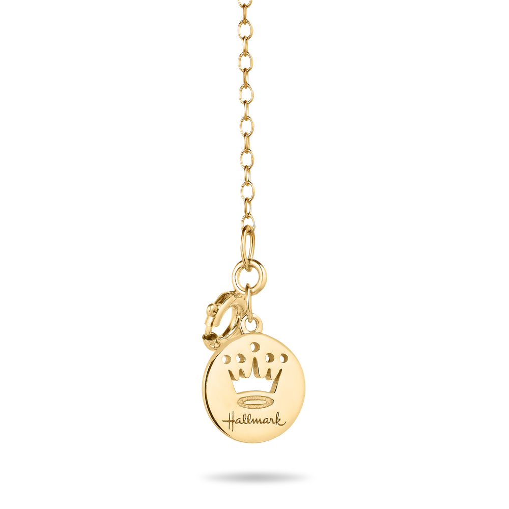 Hallmark Fine Jewelry Minimalist Anchor Pendant in 14K Yellow Gold with Diamond