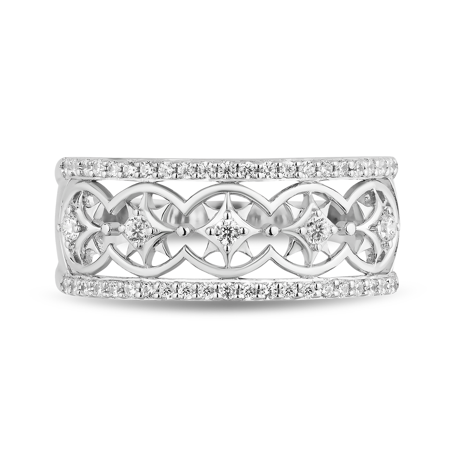 Sterling silver on sale and diamonds