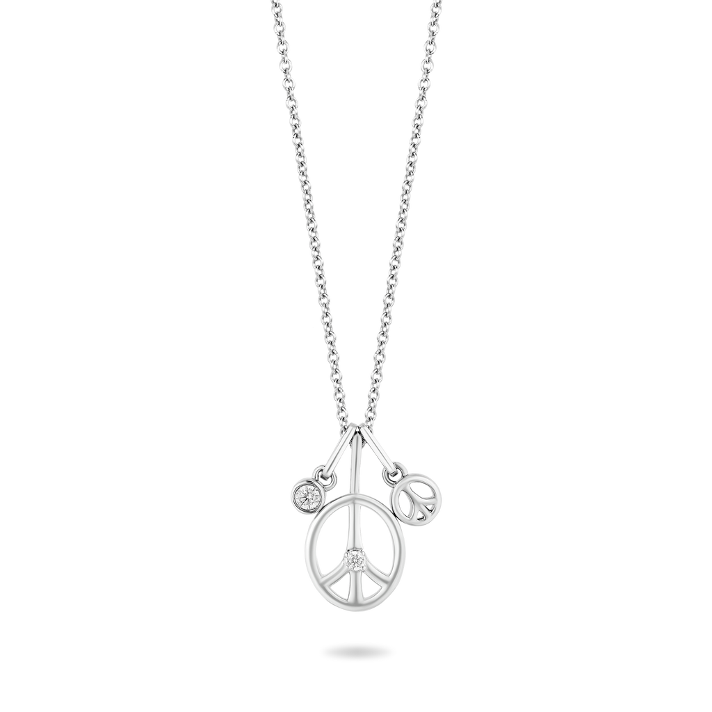 Girl's friendship necklace with peace sign - kids accesories | Milimilu.com