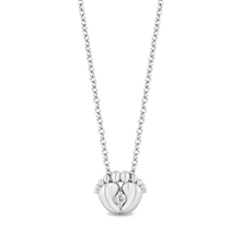 Load image into Gallery viewer, Hallmark Fine Jewelry Footsie Pendant in Sterling Silver with Diamond
