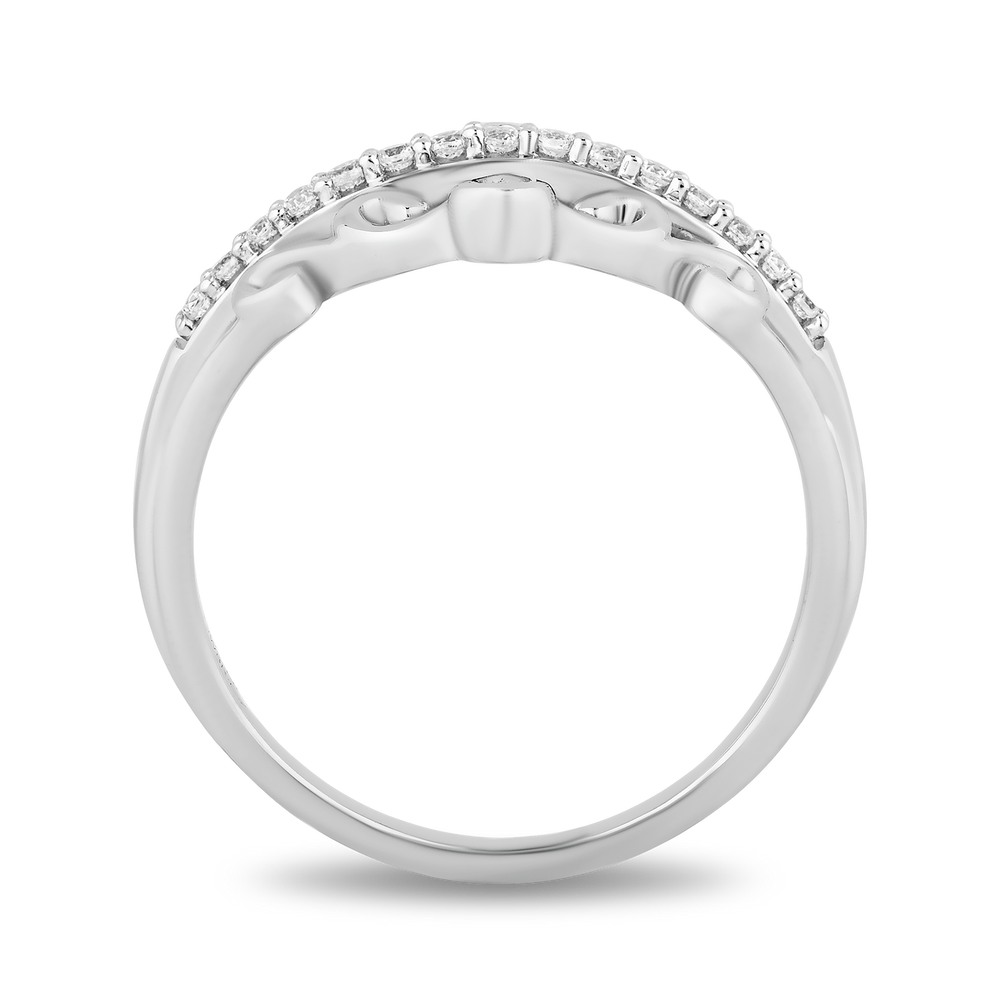 Hallmark Fine Jewelry Touch of Lace Ring in Sterling Silver with Diamonds