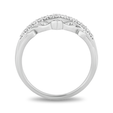 Load image into Gallery viewer, Hallmark Fine Jewelry Touch of Lace Ring in Sterling Silver with Diamonds
