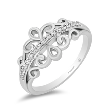 Load image into Gallery viewer, Hallmark Fine Jewelry Touch of Lace Ring in Sterling Silver with Diamonds
