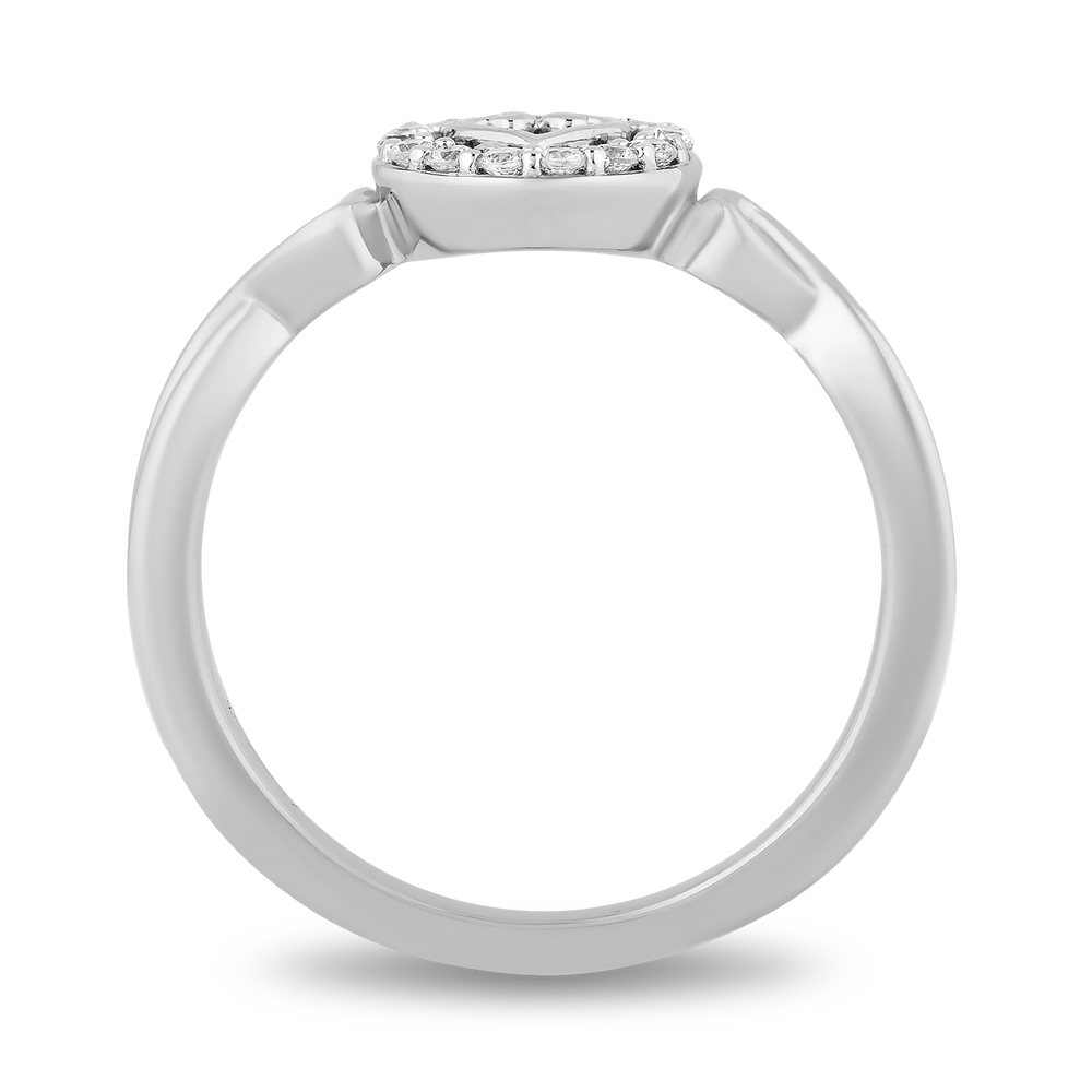 Hallmark Fine Jewelry In Your Heart Ring in Sterling Silver with Diamonds