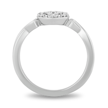 Load image into Gallery viewer, Hallmark Fine Jewelry In Your Heart Ring in Sterling Silver with Diamonds
