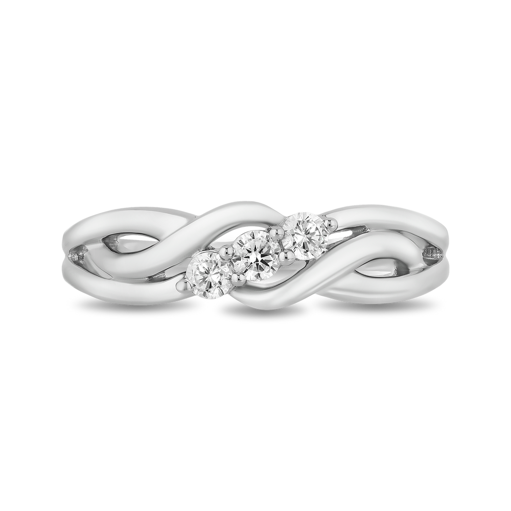 Hallmark Fine Jewelry Eternal Connection Promise Ring in Sterling Silver with Diamonds