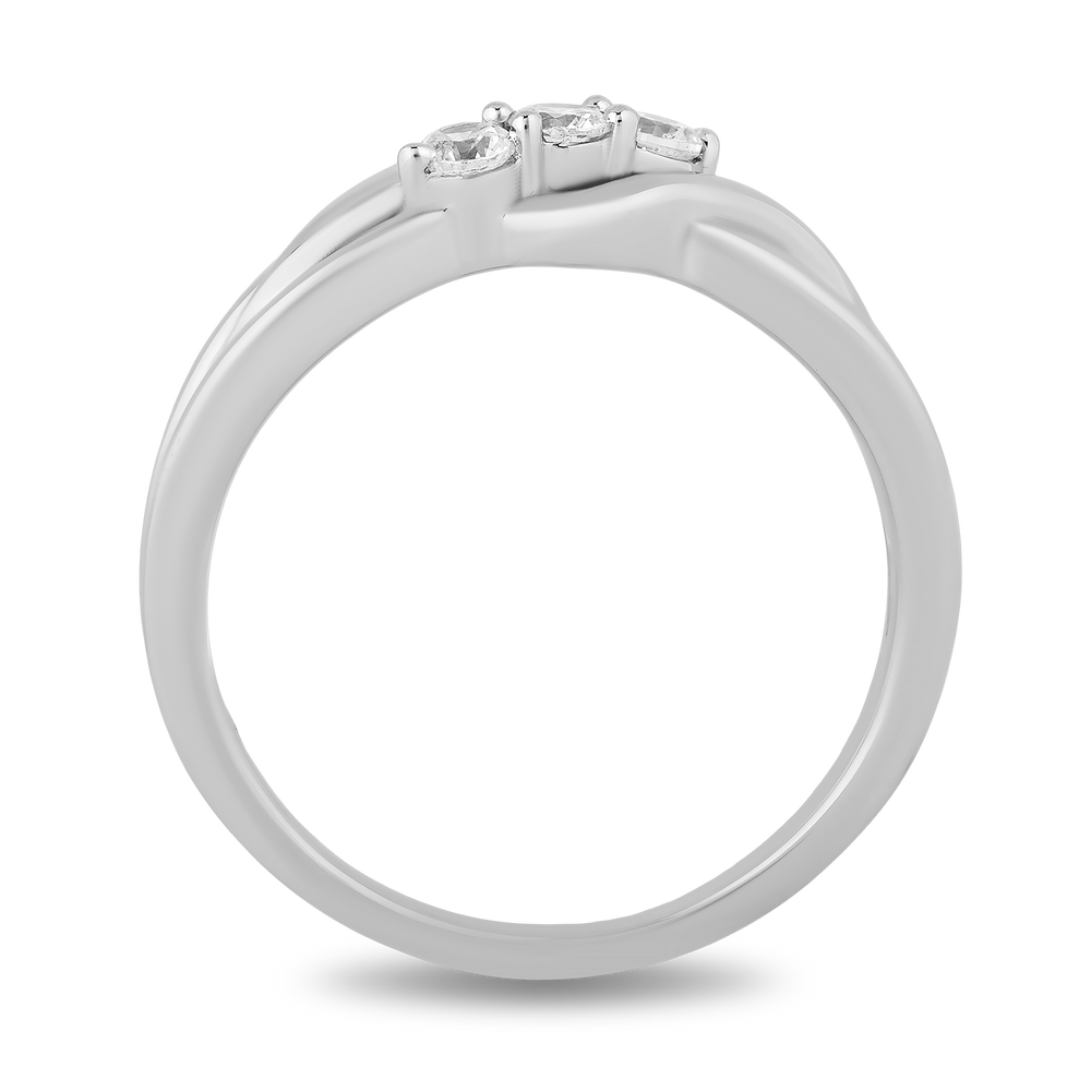 Hallmark Fine Jewelry Eternal Connection Promise Ring in Sterling Silver with Diamonds