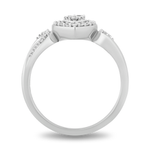 Load image into Gallery viewer, Hallmark Fine Jewelry Heart’s Desire Promise Ring in Sterling Silver with Diamonds
