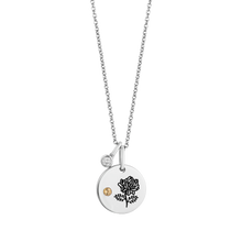 Load image into Gallery viewer, Hallmark Fine Jewelry November Flower of the Month Pendant in Sterling Silver with Citrine and Diamond Accent
