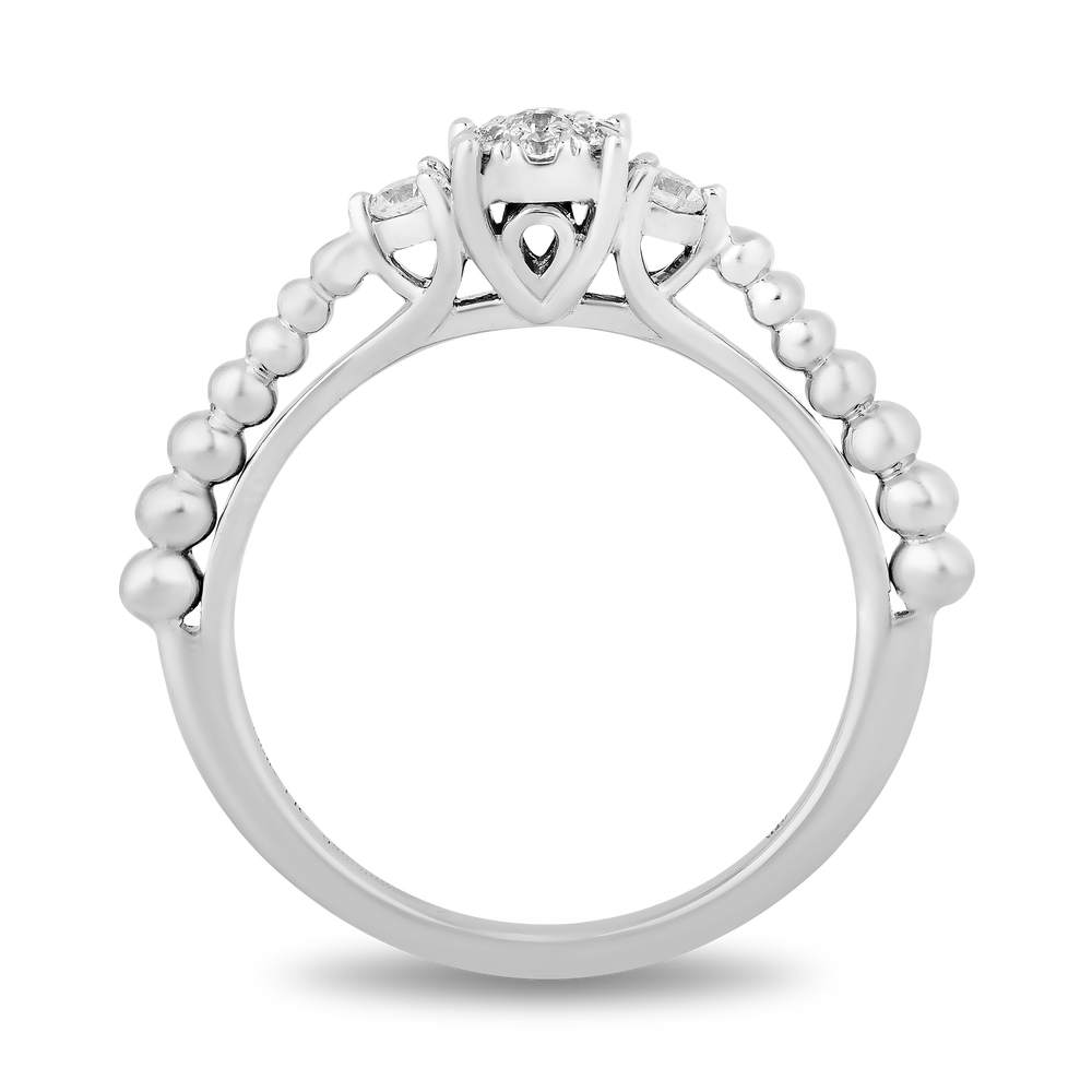 Hallmark Fine Jewelry Trio Promise Ring in Sterling Silver