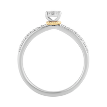 Load image into Gallery viewer, Hallmark Fine Jewelry Eternity Promise Ring in Sterling Silver and 14K Yellow Gold
