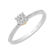 Load image into Gallery viewer, Hallmark Fine Jewelry Eternity Promise Ring in Sterling Silver and 14K Yellow Gold
