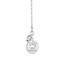Load image into Gallery viewer, Hallmark Fine Jewelry Sterling Silver and Enamel Ying-Yang Neckalce with Accent Diamonds
