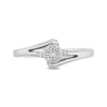 Load image into Gallery viewer, Hallmark Fine Jewelry Minimalist Diamond Promise Ring in Sterling Silver
