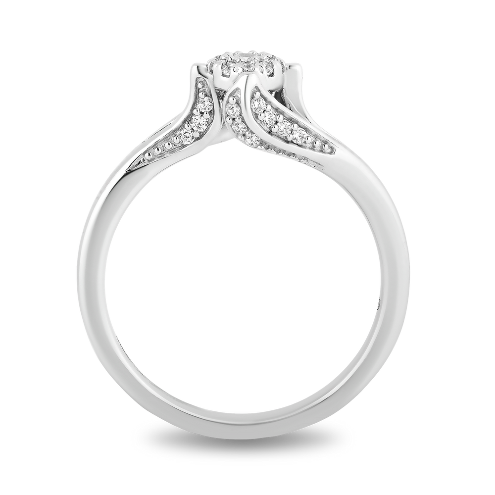 Hallmark Fine Jewelry Minimalist Diamond Promise Ring in Sterling Silver