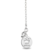 Load image into Gallery viewer, Hallmark Fine Jewelry Sea-Swirled Dolphin Pendant in Sterling Silver With Accent Diamonds
