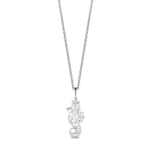 Load image into Gallery viewer, Hallmark Fine Jewerly Magical Seahorse Pendant in Sterling Silver with Accent Diamonds
