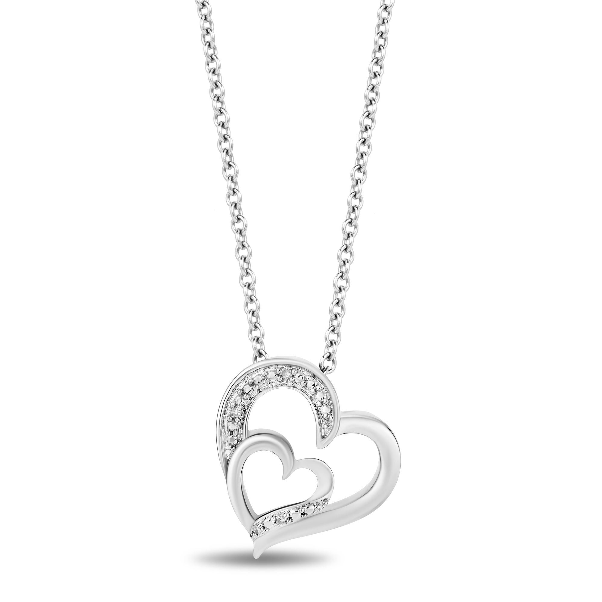 Hallmark double 2025 heart necklace