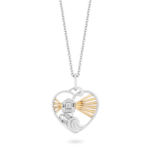 Load image into Gallery viewer, Hallmark Fine Jewelry Lighthouse with Heart Pendant in Sterling Silver View 1
