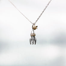 Load image into Gallery viewer, Hallmark Fine Jewelry Rocket Pendant in Sterling Silver &amp; 14K Yellow Gold with Diamond

