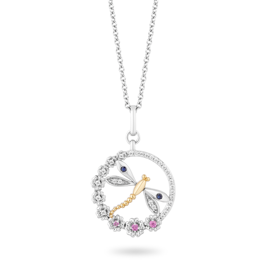 FANCIME CZ Dragonfly 14k Solid White Gold Necklace – FANCI.ME