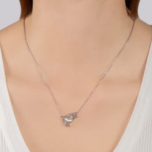 Load image into Gallery viewer, Hallmark Fine Jewelry Joyful Dove Pendant in Sterling Silver with 1/20 Cttw of Diamonds
