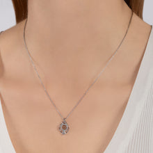 Load image into Gallery viewer, Hallmark Fine Jewelry Sweet 15 Sterling Silver and 14K Rose Gold Pendant with Diamonds
