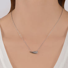 Load image into Gallery viewer, Hallmark Fine Jewelry Gossamer Diamond Wing Necklace in Sterling Silver &amp; 14K Yellow Gold
