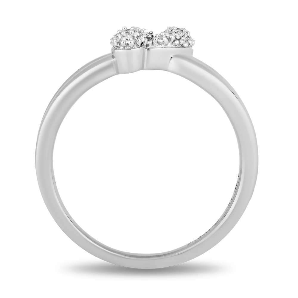 Hallmark Fine Jewelry Modern Twist Diamond Ring in Sterling Silver Diamonds View 1