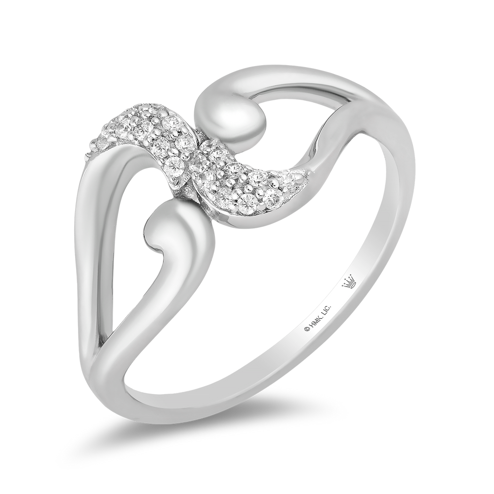 Hallmark Fine Jewelry Embracing Hearts Diamond Ring in Sterling Silver Diamonds View 1