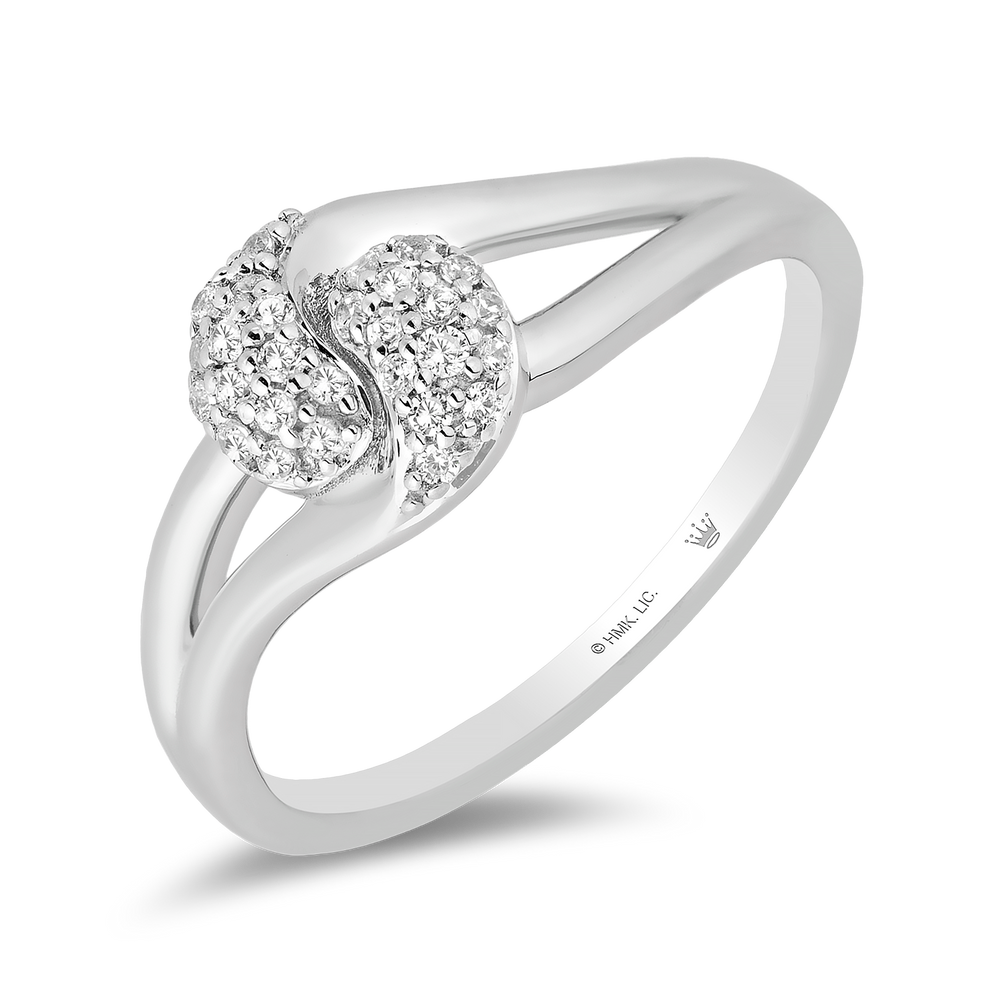 Hallmark Fine Jewelry Loving Embrace Diamond Ring in Sterling Silver View 1