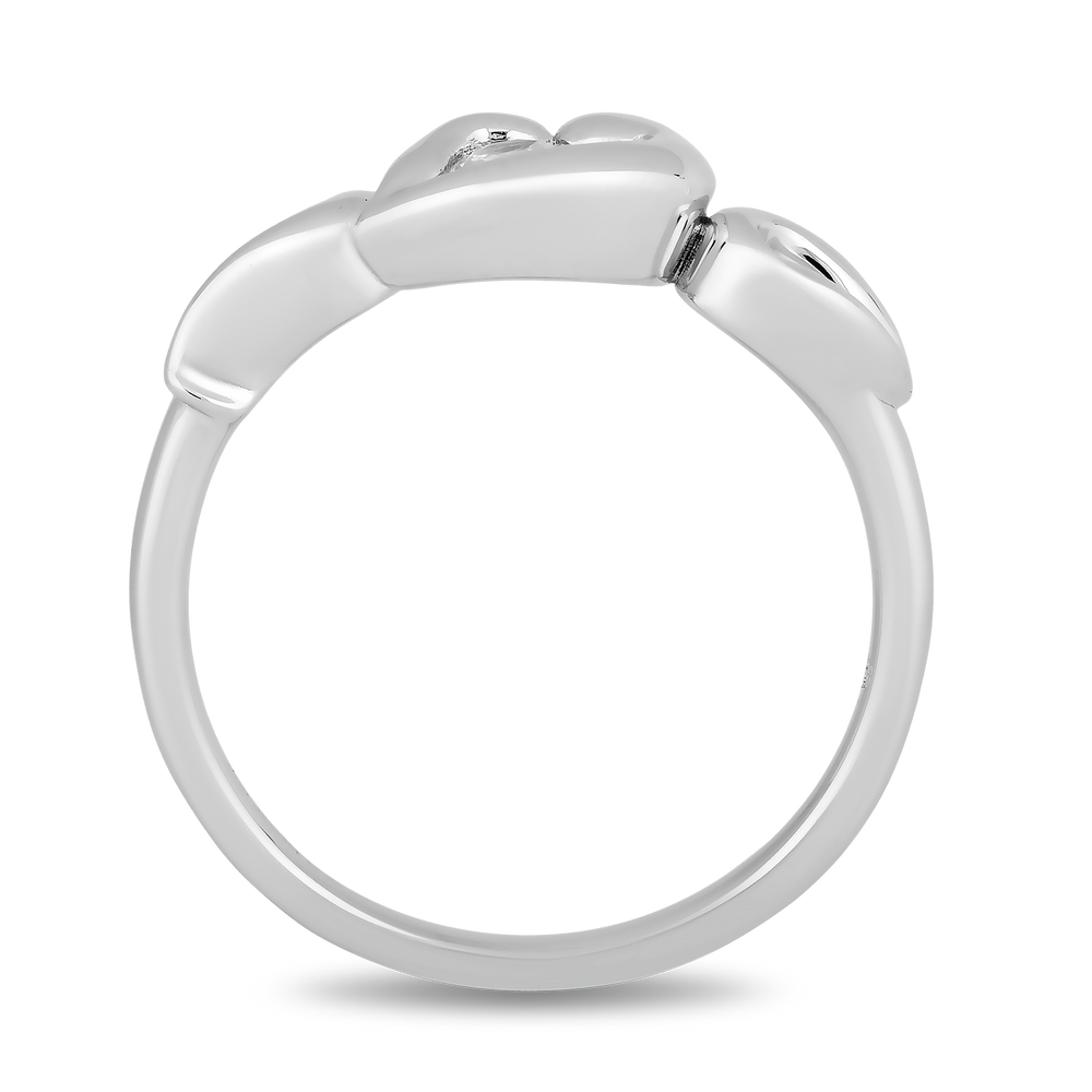 Hallmark Fine Jewelry Elegant Heart Diamond Ring in Sterling Silver Diamonds View 1