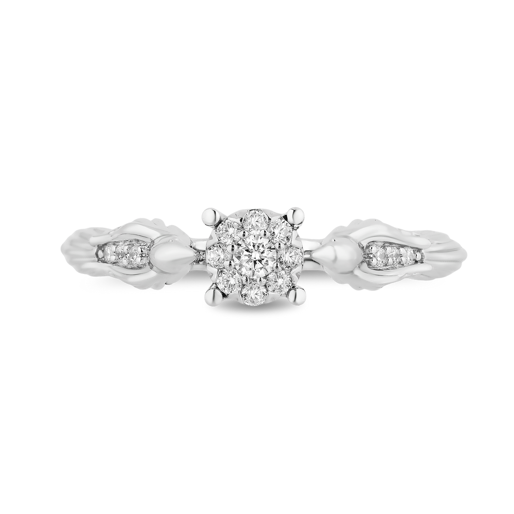 Hallmark Fine Jewelry Lovebird Diamond Promise Ring in Sterling Silver
