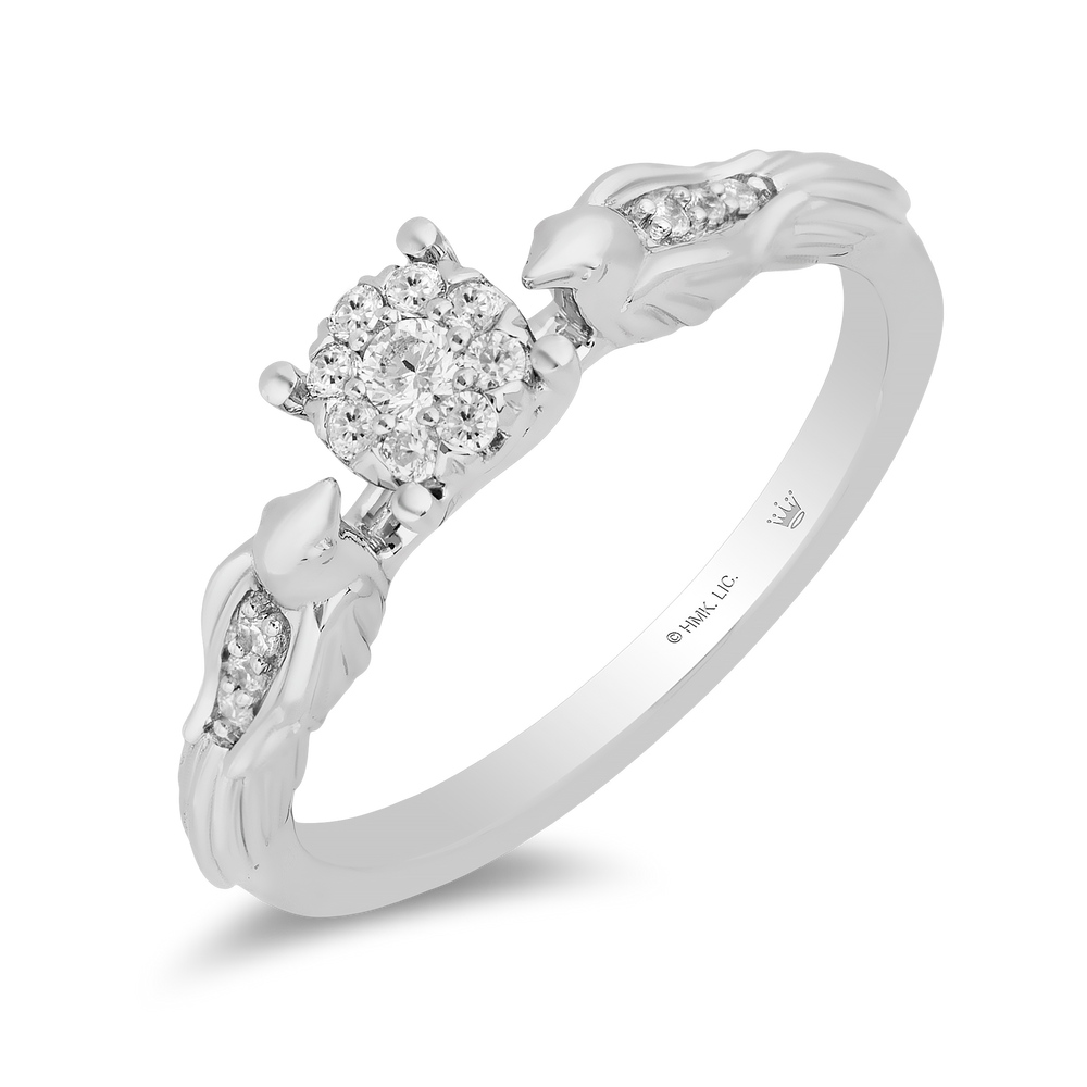 Hallmark Fine Jewelry Lovebird Diamond Promise Ring in Sterling Silver
